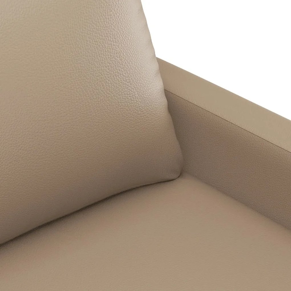 Poltrona 60 cm couro artificial cappuccino