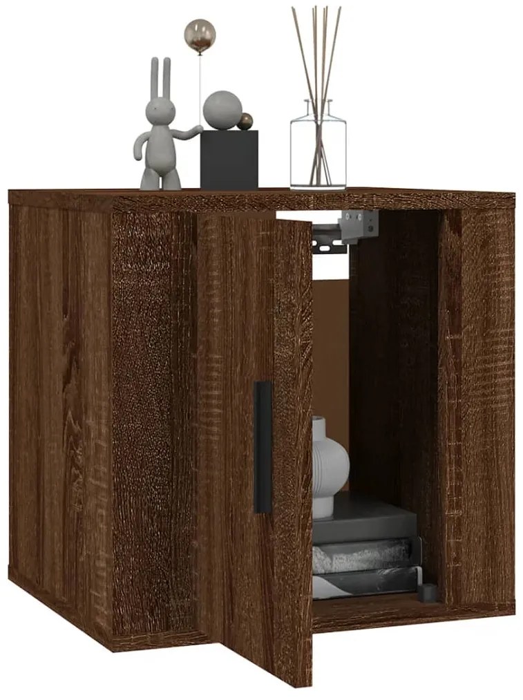 Móveis de TV de parede 2 pcs 40x34,5x40 cm carvalho castanho