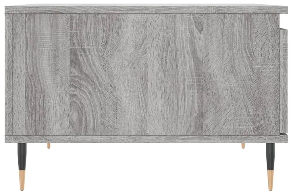 Mesa de centro 55x55x36,5 cm derivados de madeira cinza sonoma