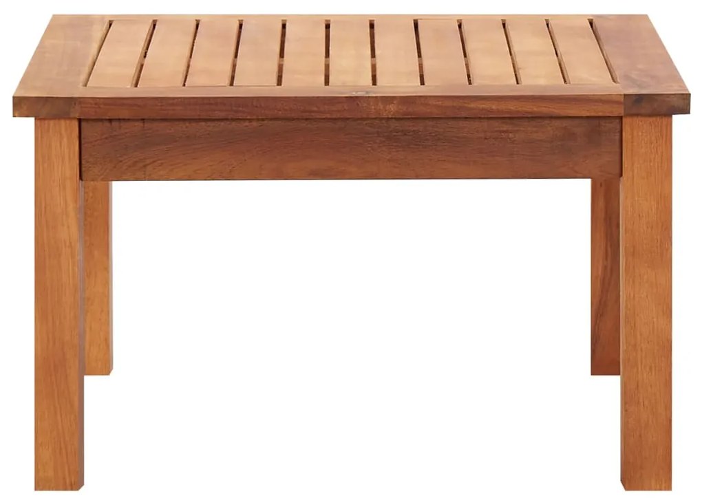 Mesa de centro p/ jardim 60x60x36 cm madeira de acácia maciça
