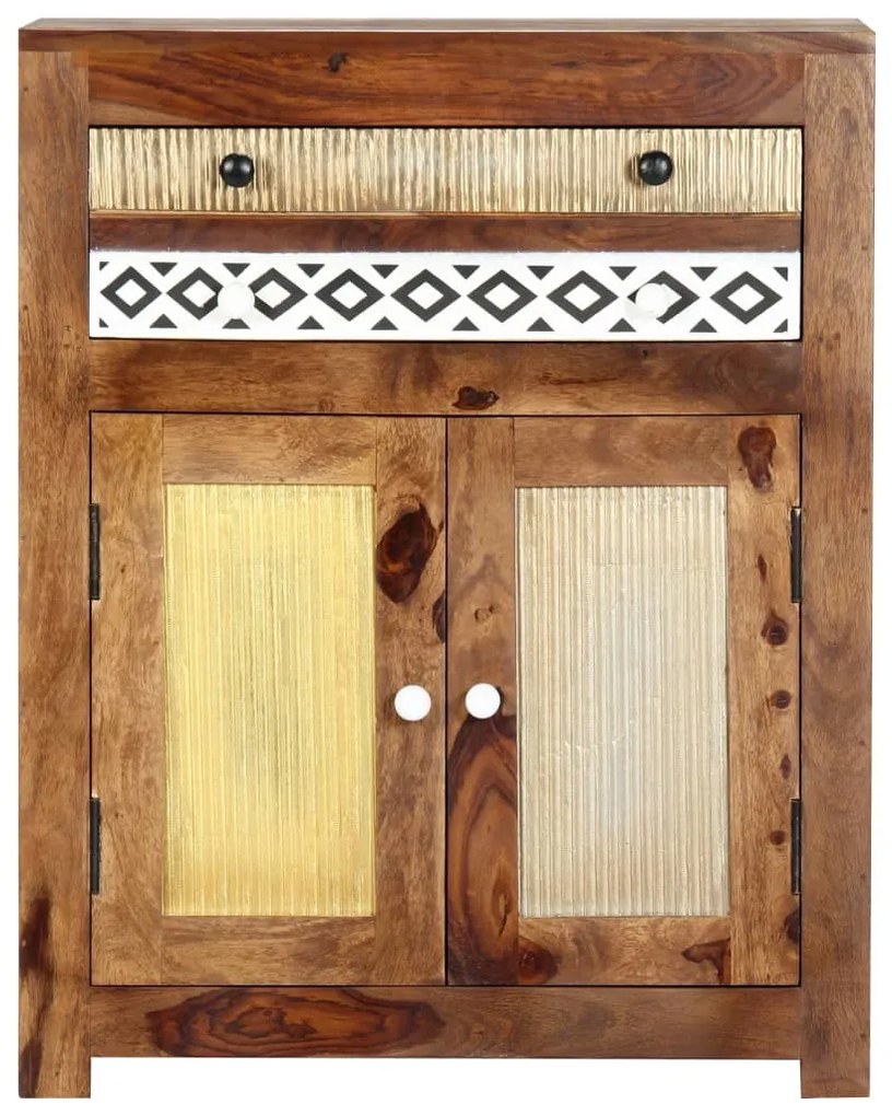 Móvel lateral 60x30x75 cm madeira de acácia maciça