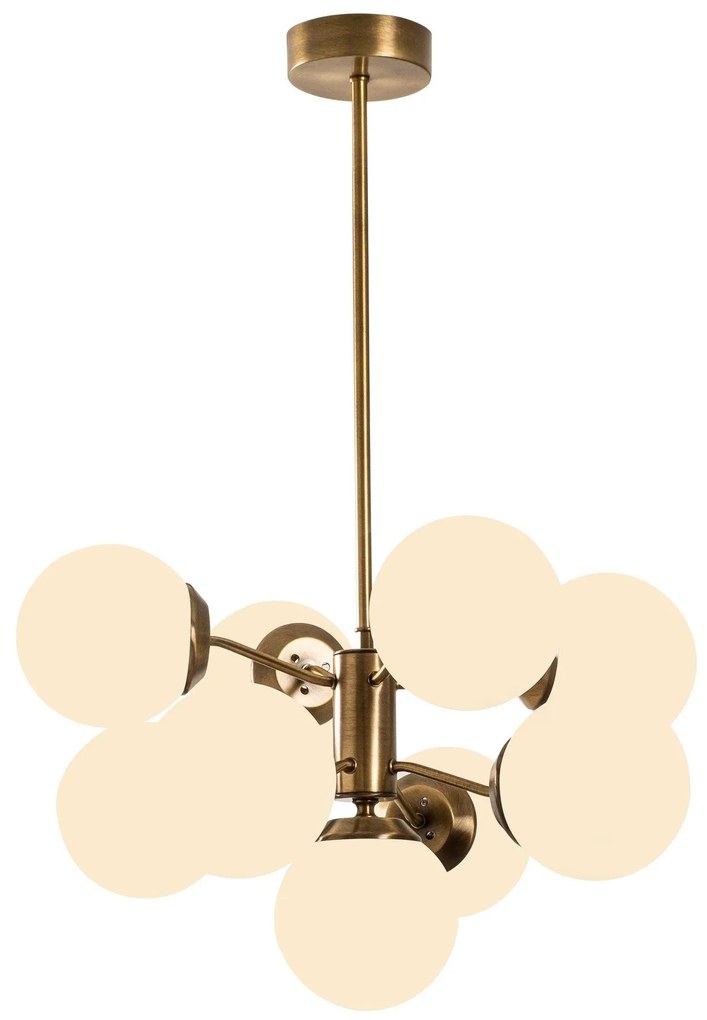Chandelier Mudoni – Branco Vintage – 70 cm x 80 cm