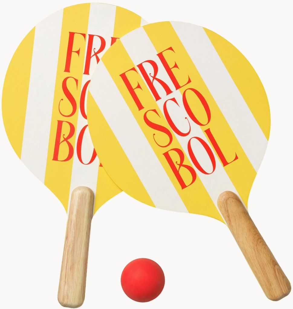 Conjunto de ténis de praia Frescobol, conjunto de 3