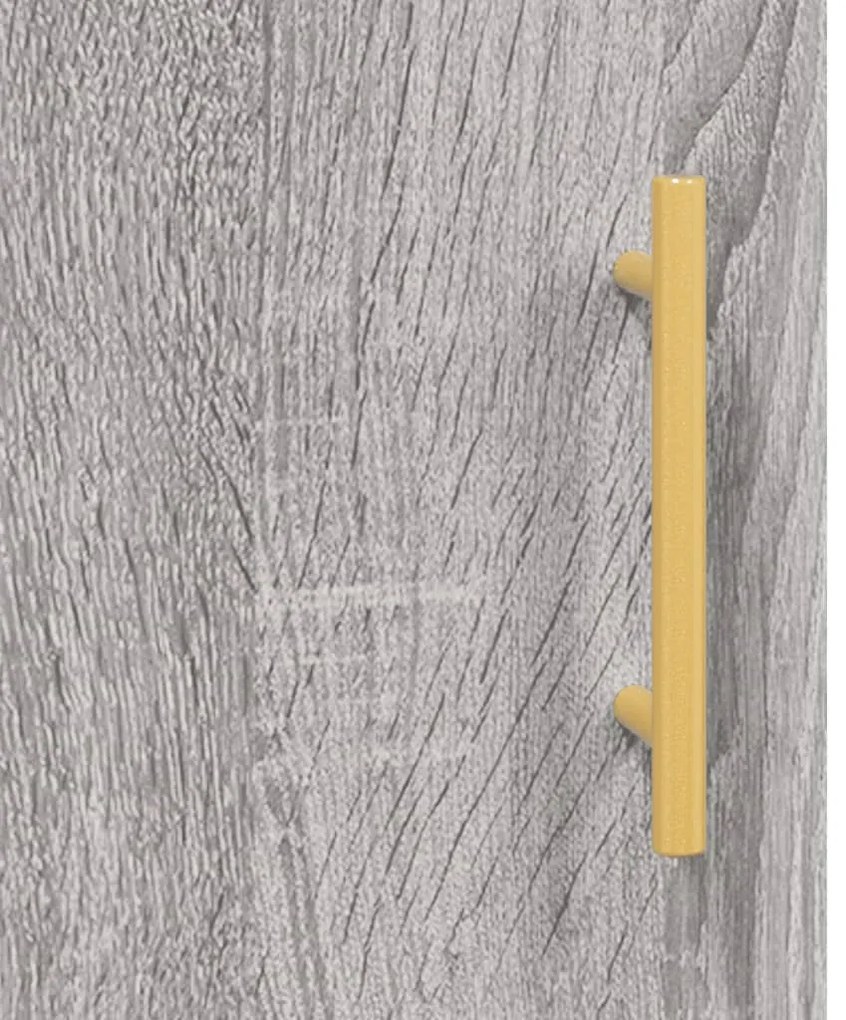 Armário alto derivados de madeira 69,5x31x115cm cinza sonoma