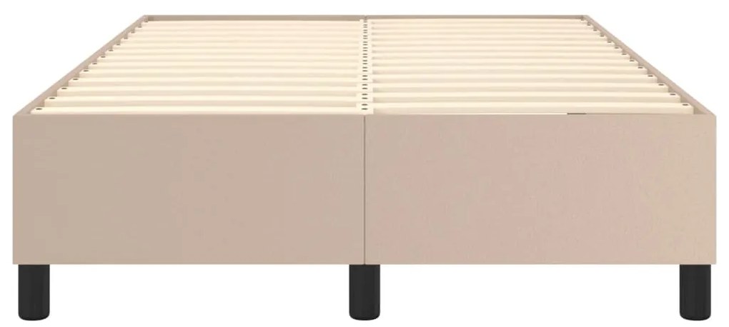 Estrutura de cama 120x200 cm couro artificial cappuccino