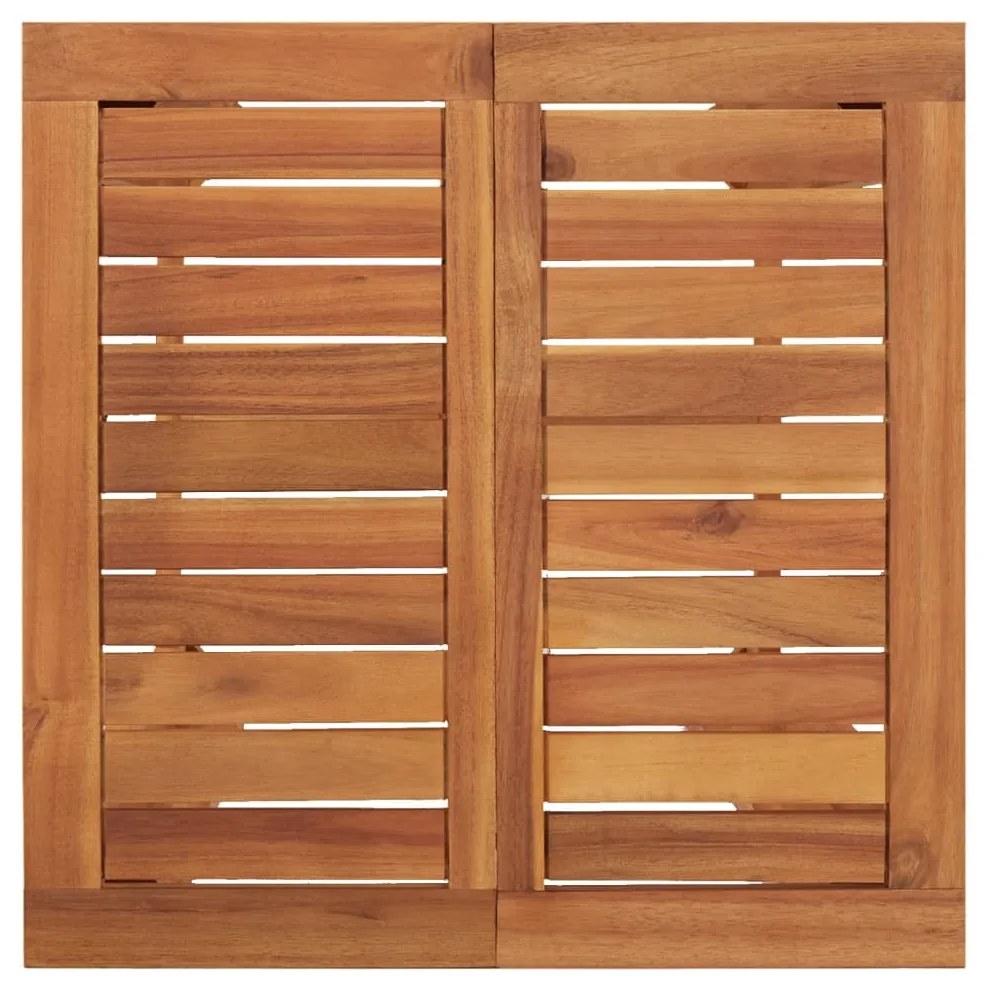 Conjunto de bar para jardim 3 pcs madeira de acácia maciça