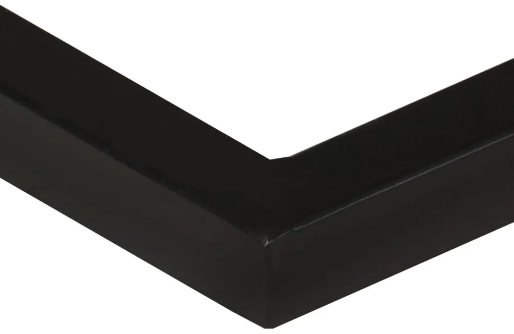 Mesa de apoio formato em U 45x30x61 cm madeira de acácia maciça