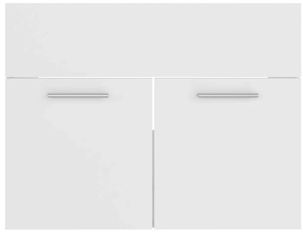 Conjunto de móveis de casa de banho derivados de madeira branco