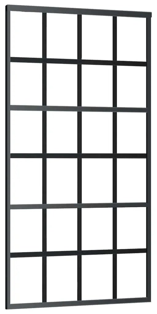 Porta deslizante c/ conj ferragens 102x205cm vidro ESG preto