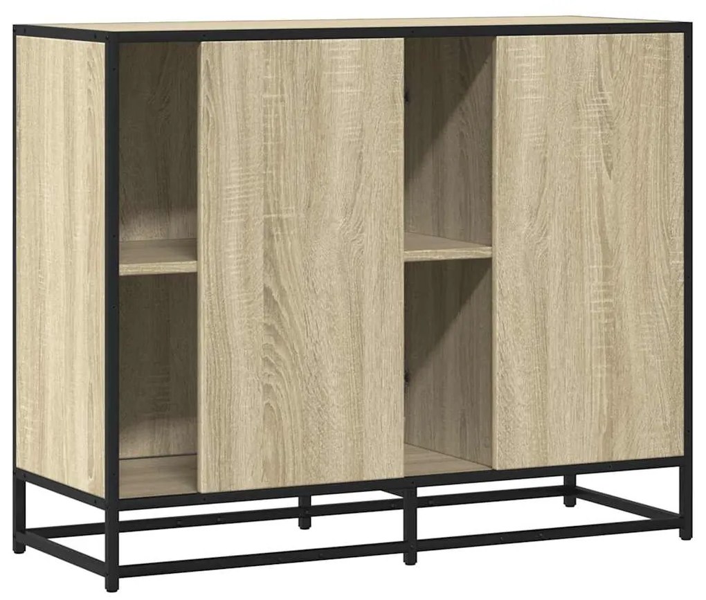 Aparador 92x35x76 cm derivados de madeira carvalho sonoma