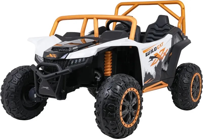 Buggy elétrico para Crianças 24V, 4x4 Arctic Cat WILDCAT XX, 2 Lugares Rodas Espuma EVA, assento couro Branco