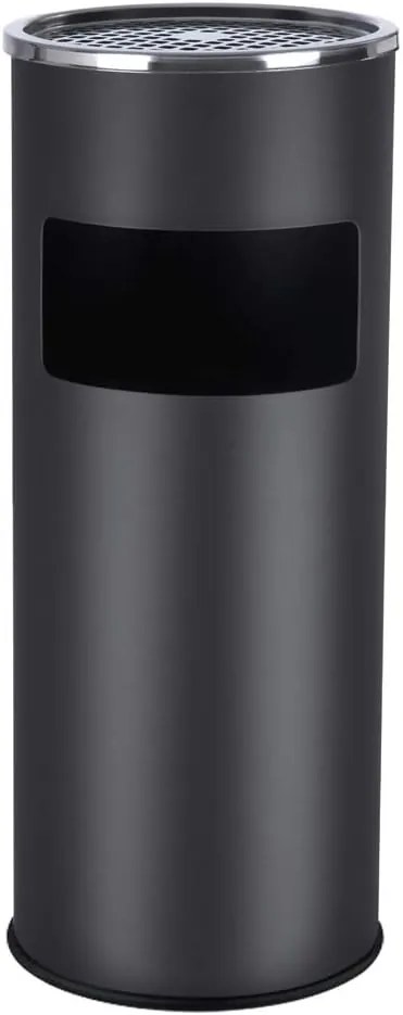Cinzeiro de exterior em aço inox com cinzeiro removível | SONGMICS | 25.2 x 25.2 x 60.4 cm | LTB17C.