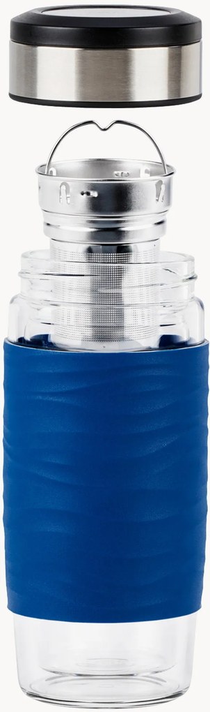 Caneca de vidro com coador Tea Mug Man, 400 ml