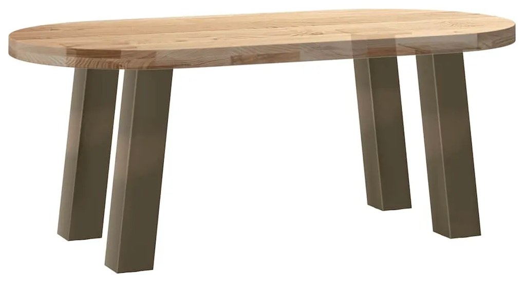 Pés para mesa de centro 4 peças aço natural 42 cm aço
