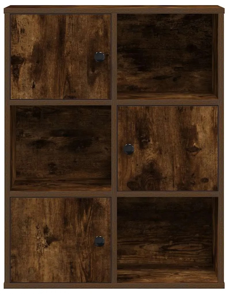 Estante 60x24x76,5 cm derivados de madeira carvalho fumado