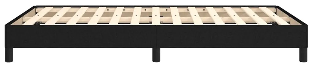 Estrutura de cama sem colchão preto 120x190 cm tecido