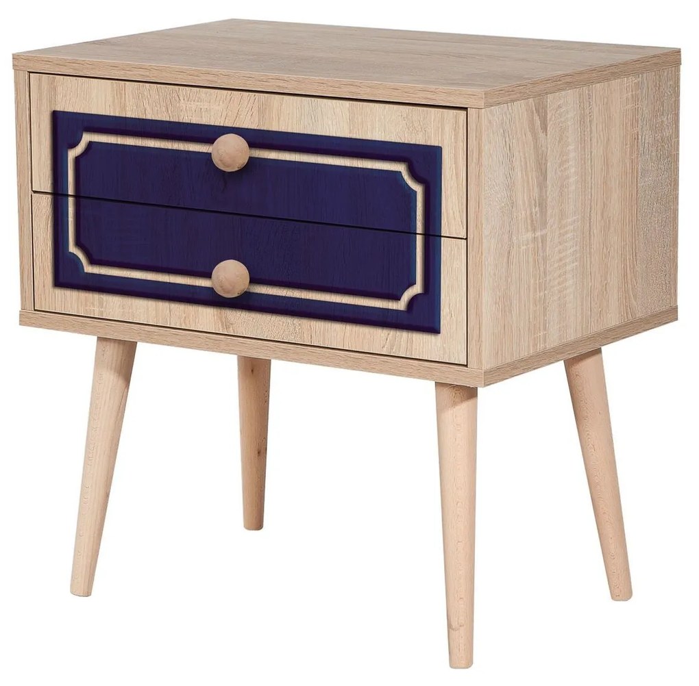 Mesa de Cabeceira Two – Carvalho Sonoma – 60x61x40 cm
