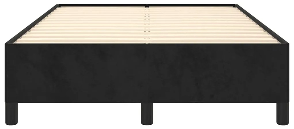 Estrutura de cama sem colchão 120x190 cm Veludo cinza escuro