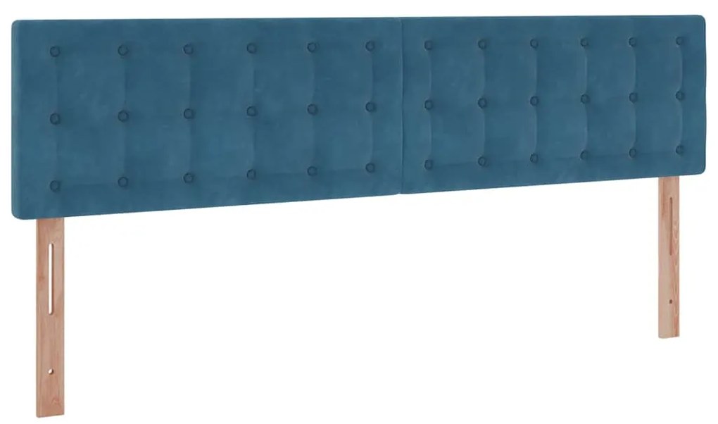 Estrutura cama otomana colchões 180x200 cm veludo azul escuro