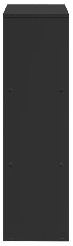 Estante divisória 3 níveis 99x29x99 cm derivados madeira preto