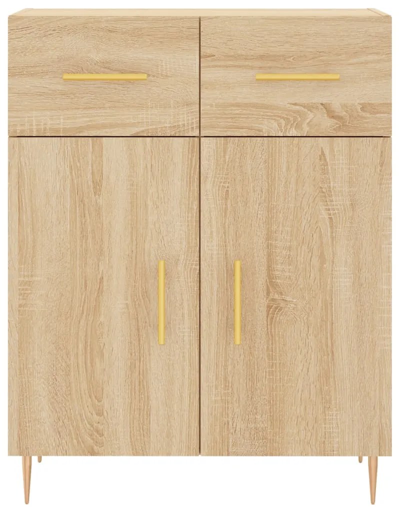 Armário alto 69,5x34x180 cm derivados de madeira cor sonoma