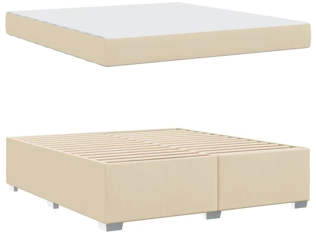 Estrutura da Cama Outros Creme 180 x 200 cm tecido
