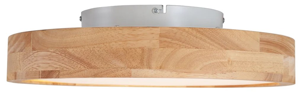 Plafon Escandinavo Madeira 40cm incl. LED Regulável - Pecker Escandinavo
