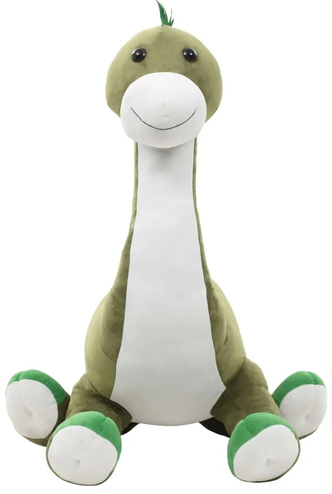 Dinossauro brontossauro de peluche verde