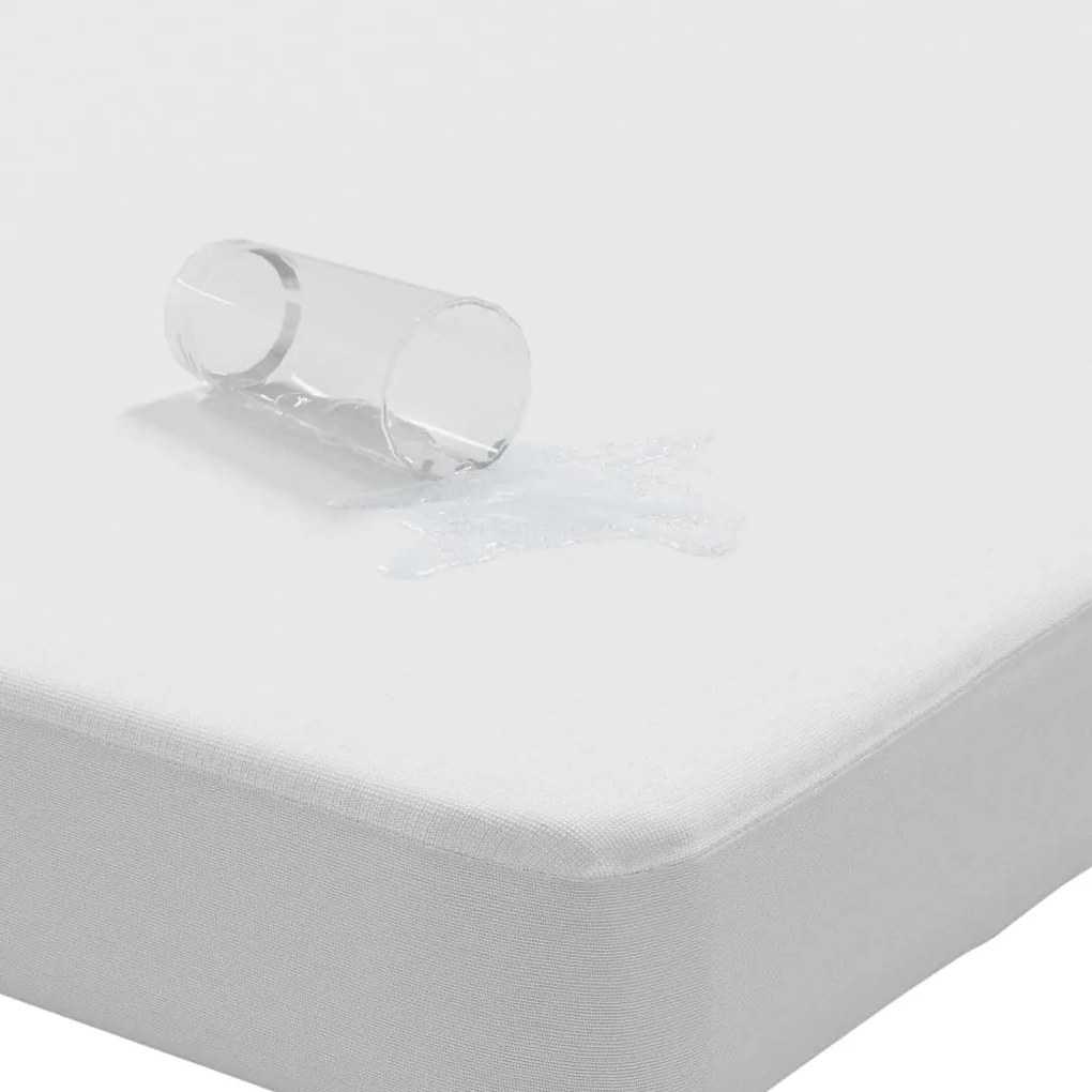 Protetor de colchão impermeável 120x200 cm branco