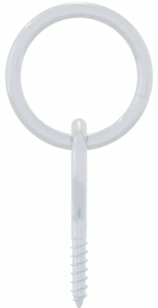 Anéis de engate com parafusos de olhal 3 pcs aço prateado