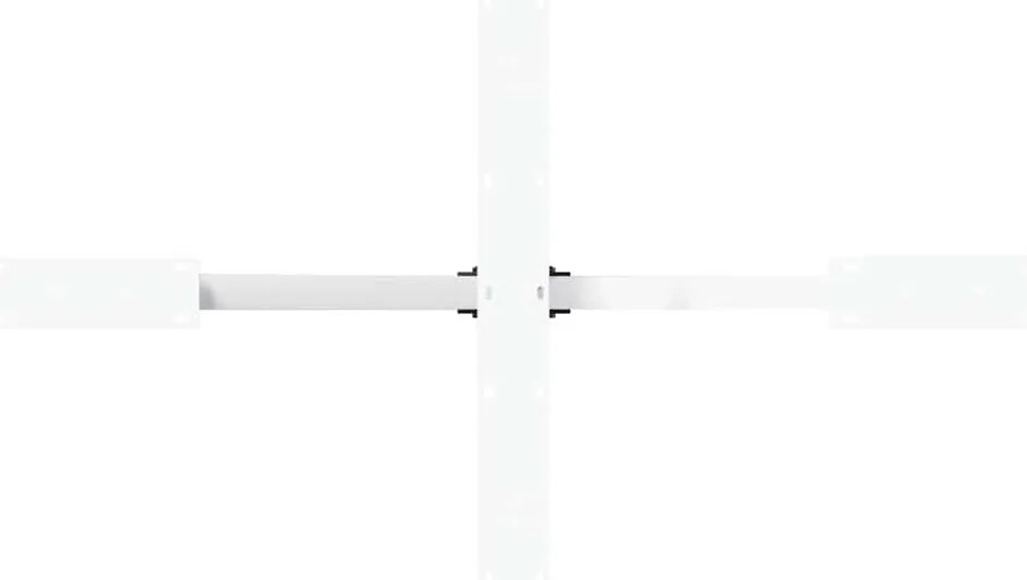 Pé de mesa de jantar em formato de aranha, branco, 120x68x(72-73) cm,