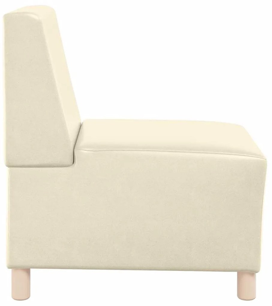 Poltrona 55 cm couro artificial creme