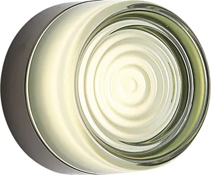 Candeeiro de Parede Design Preto com Vidro Verde Claro IP44 - Michele