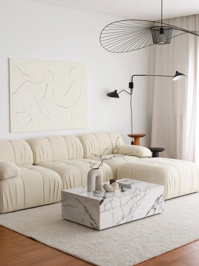 Sofá de Canto Soli – Branco – 267x74x149 cm