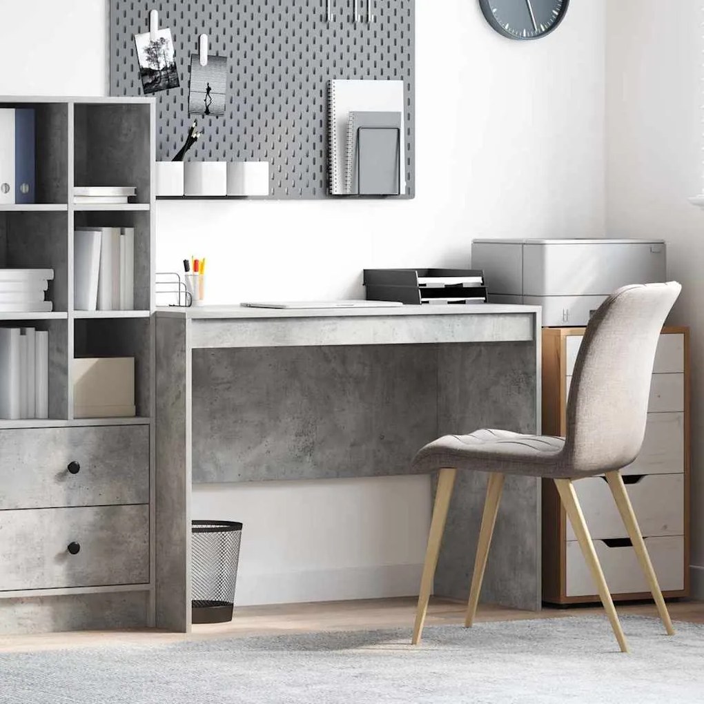 Escrivaninha Cinza-Concreto MDF 100 x 50 x 76 cm Escrivaninha