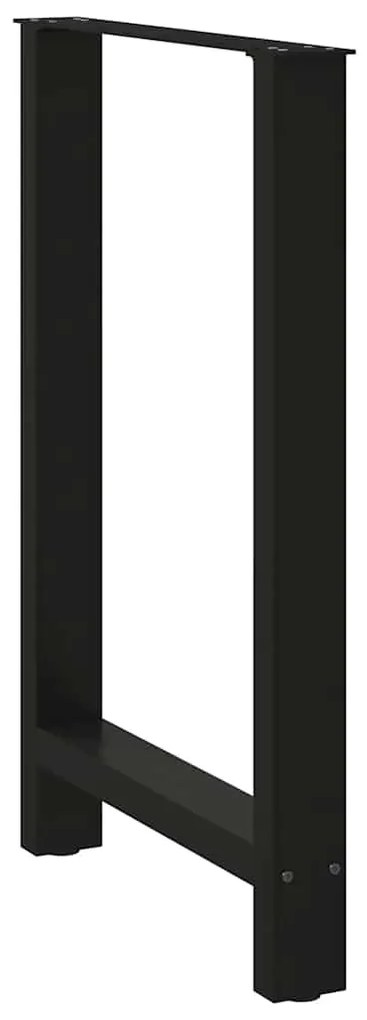 Pés para mesa de bar pretos 2 peças 60x(90-91) cm aço