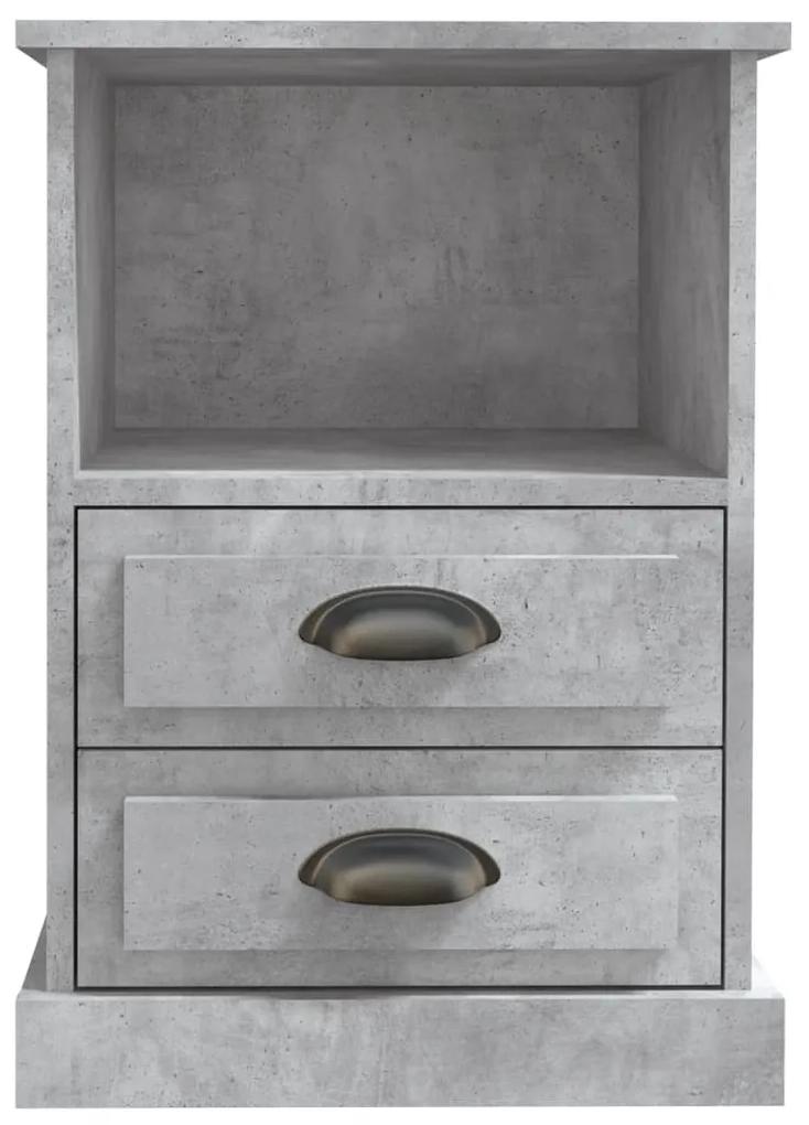 Mesa de Cabeceira Vinta - Cinzento Cimento - Design Vintage