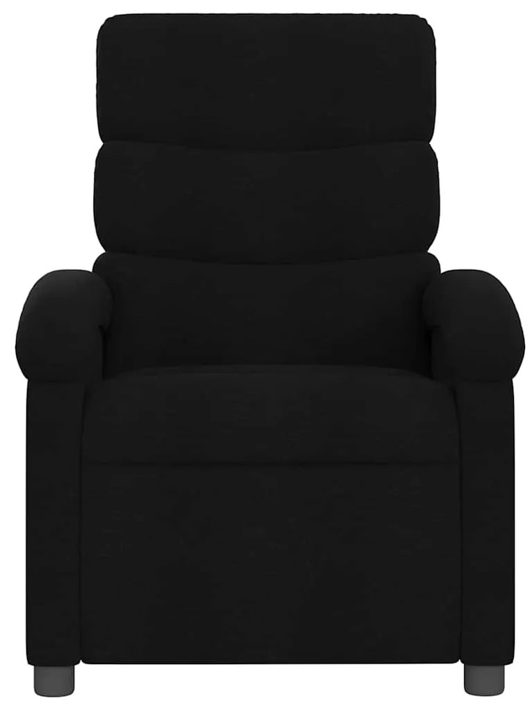 Poltrona reclinável tecido preto
