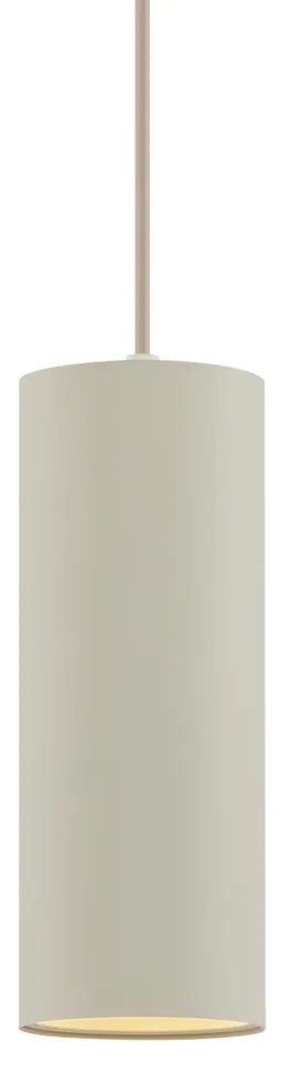 Candeeiro Pendente Moderno Bege GU10 50mm Redondo - Tubo