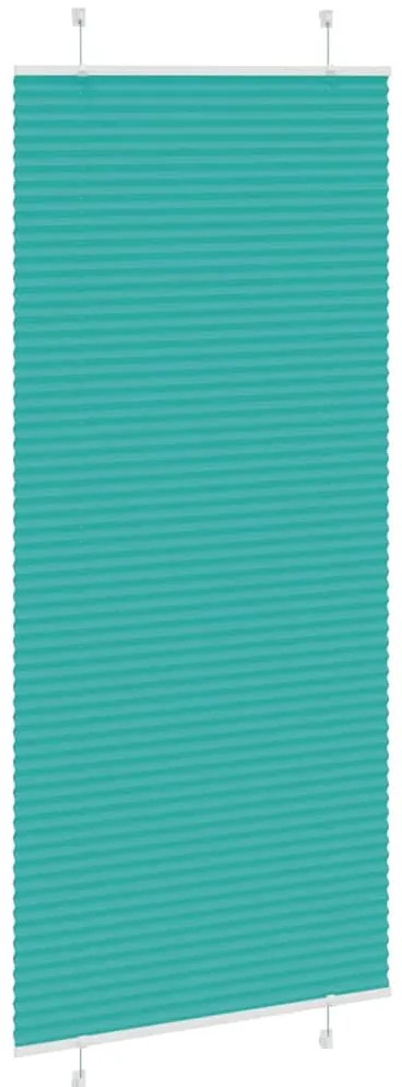 Gasolina verde Plissada Cega 85x200 cm Largura Tecido 84,4 cm