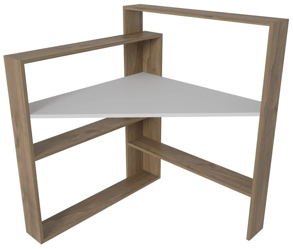 Secretária Kelly – Nogueira/Branco – 93,6 cm x 114 cm