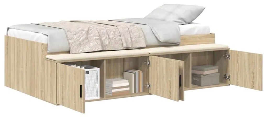 Estrutura de Cama Carvalho Sonoma 80x200 cm