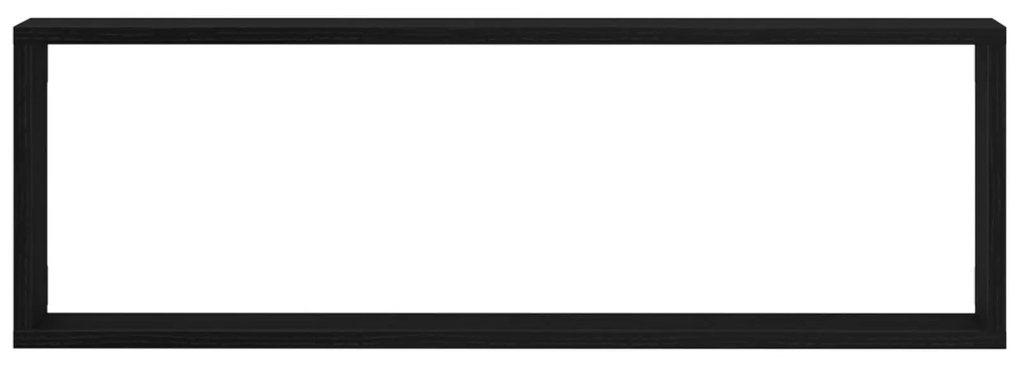 Prateleiras de Parede vidaXL 4 pcs Carvalho Preto 80x15x26 cm Madeira