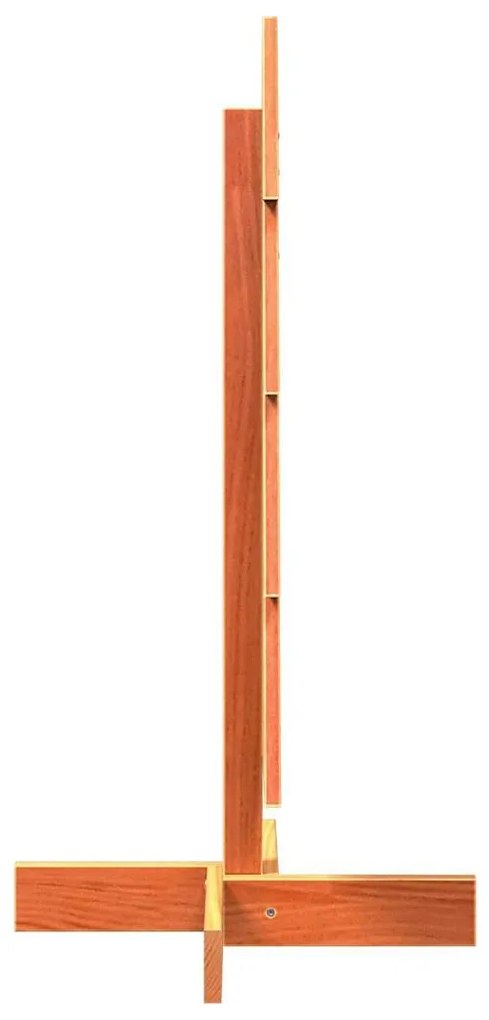 Árvore de Natal decorativa 80 cm pinho maciço castanho-mel