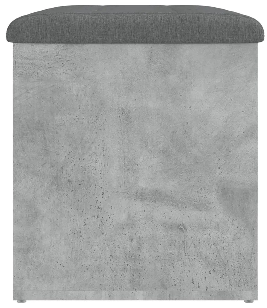 Banco de arrumação 62x42x45cm derivados madeira cinzento sonoma