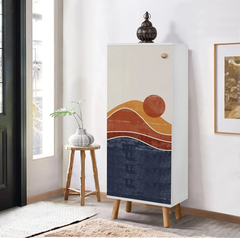 Sapateira Vegas – Branco – 50x135x38 cm