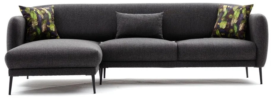 Sofá-Cama de Canto Venus – Antracite – 265x80x163 cm