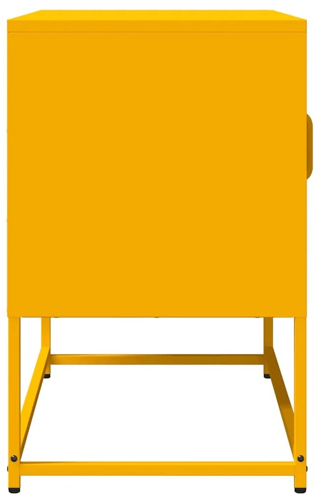 Móvel de TV 68x39x60,5 cm aço laminado a frio amarelo mostarda