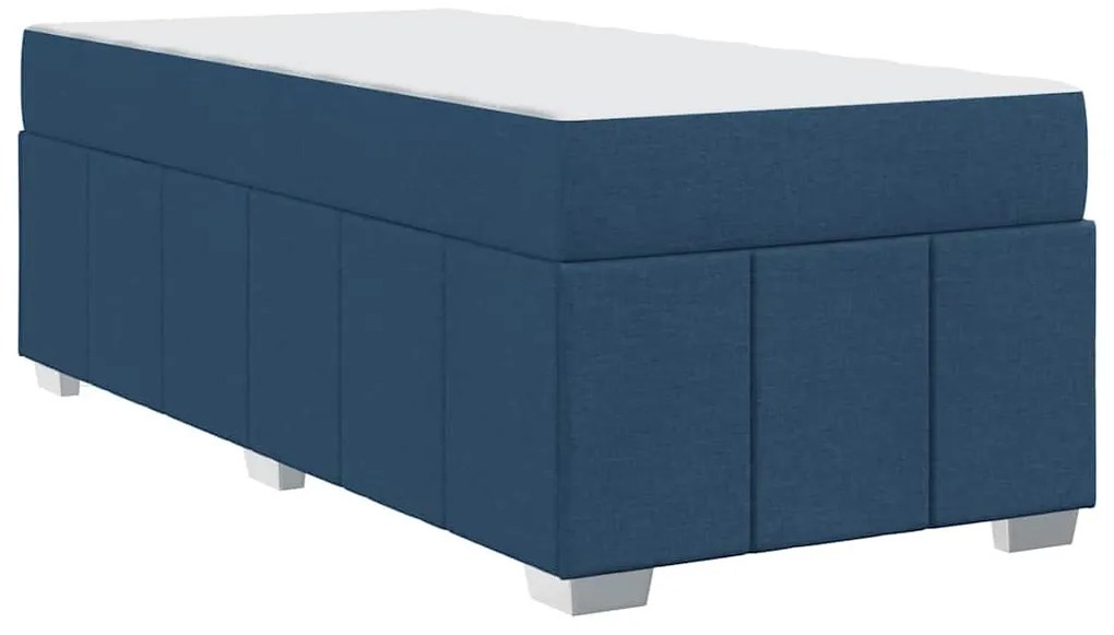 Estrutura da Cama Azul 90 x 190 cm tecido