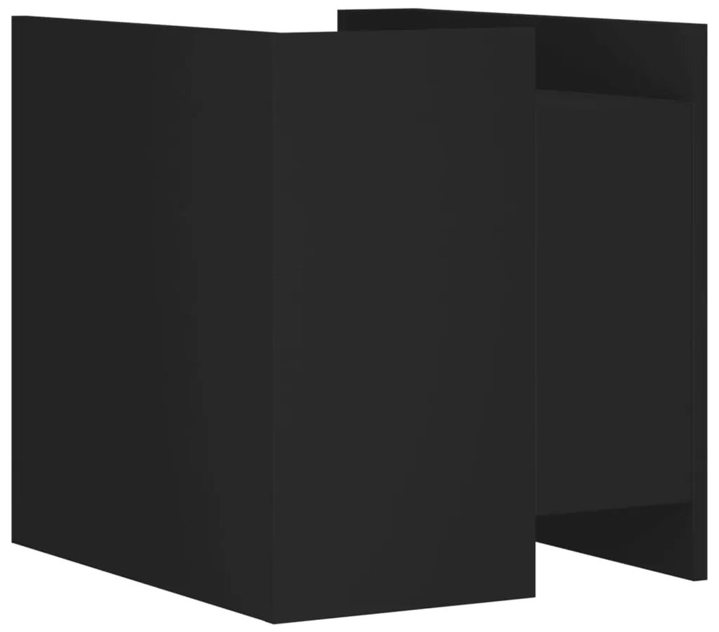 Mesa cabeceira 45x50x50 cm derivados de madeira preto